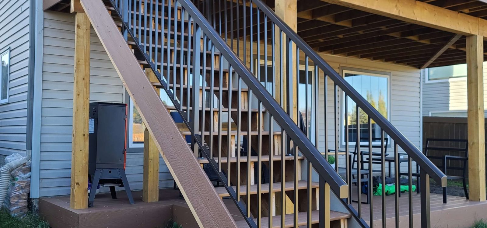 Exterior Stairs and Railings in Edmonton, Alberta Deck Railing